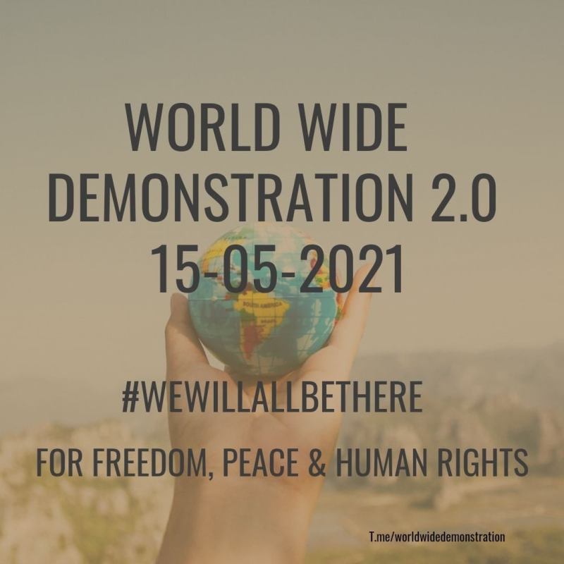 Communiquer -30- Press release #wewillallbethere World Wide Demonstration 2.0,&nbsp;4-05-2021